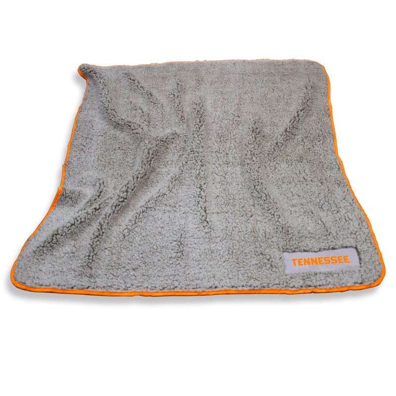 Logo Brands NCAA Tennessee Volunteers Frosty Fleece Throw Blanket (50" x 60") â€“ Soft Sherpa Material with Team Logo, Team Color Trim - Image 1